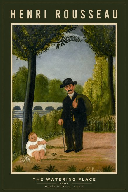 Rousseau The Watering Place No2 - Póster
