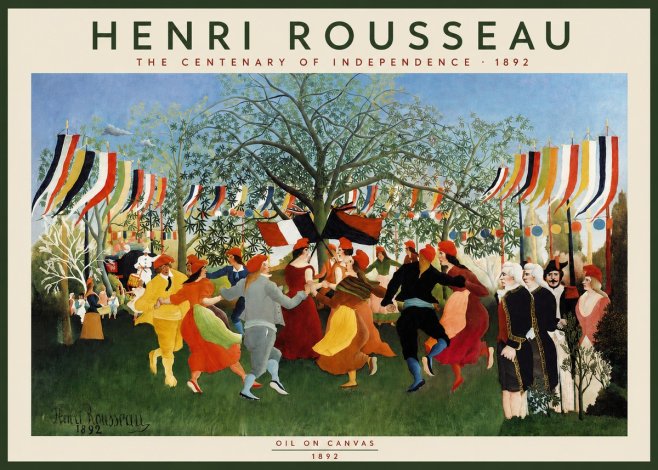 Rousseau A Village Festival No2 - Póster