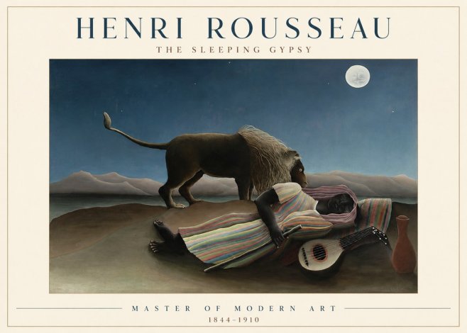 Rousseau The Sleeping Gypsy No1 - Póster