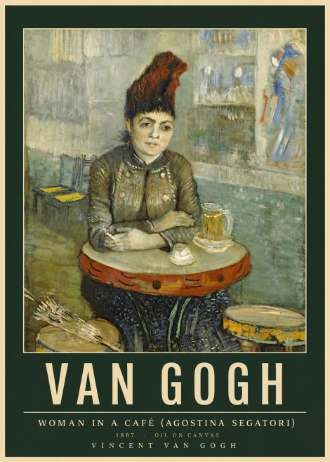 Van Gogh Woman in a Café (Agostina Segatori) No2 - Póster