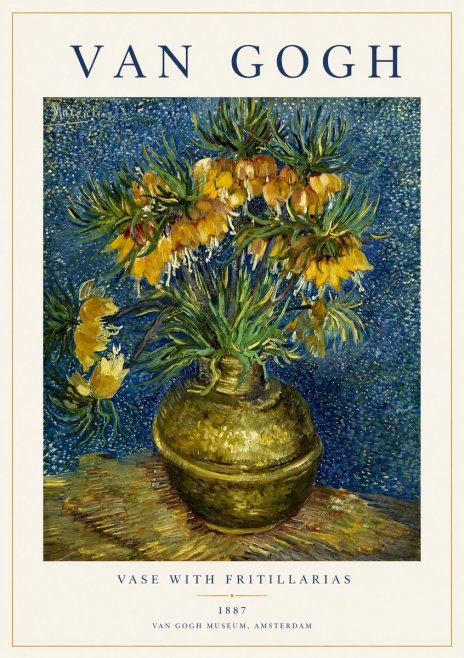 Van Gogh Vase with Fritillarias No1 - Póster