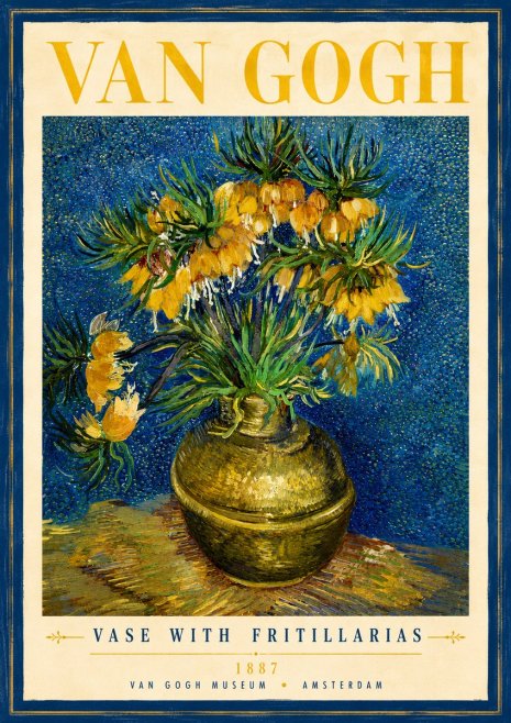 Van Gogh Vase with Fritillarias No3 - Póster