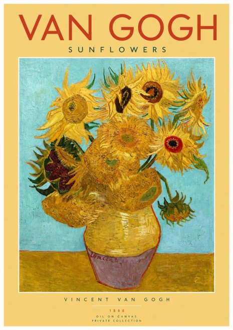 Van Gogh Sunflowers I No2 - Póster