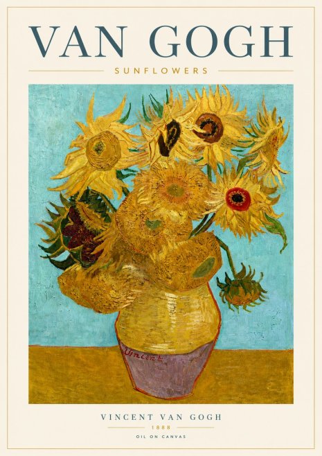 Van Gogh Sunflowers I No5 - Póster
