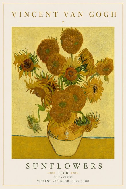 Van Gogh Sunflowers II No4 - Póster