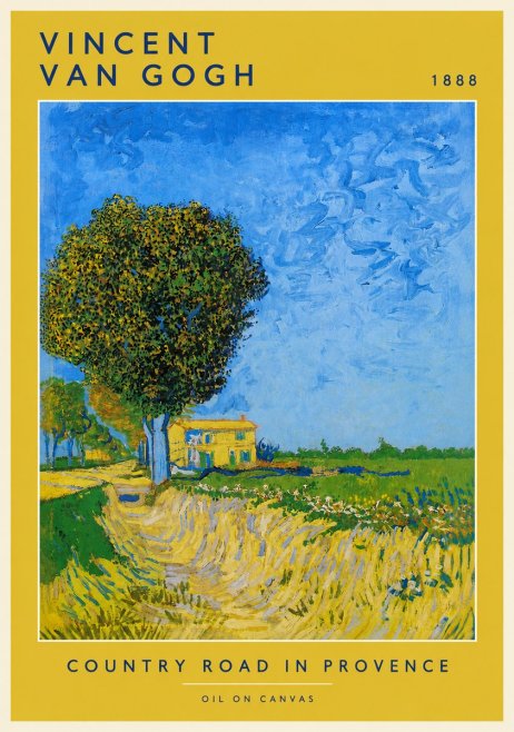 Van Gogh Country Road in Provence II No2 - Póster
