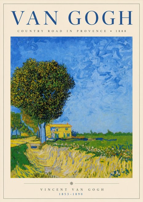 Van Gogh Country Road in Provence II No3 - Póster