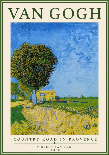 Van Gogh Country Road in Provence II No4 - Póster