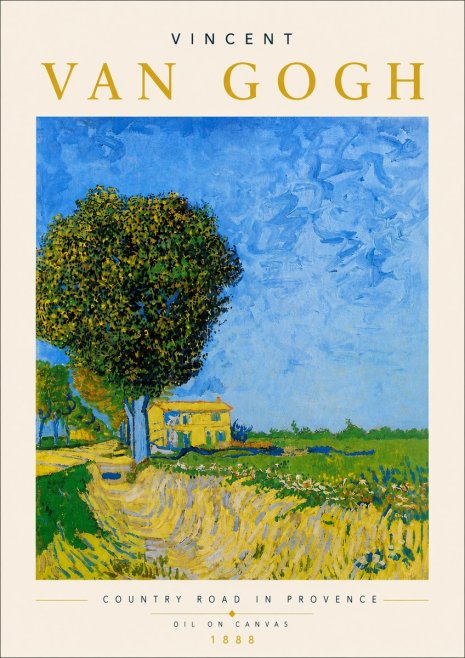 Van Gogh Country Road in Provence II No5 - Póster