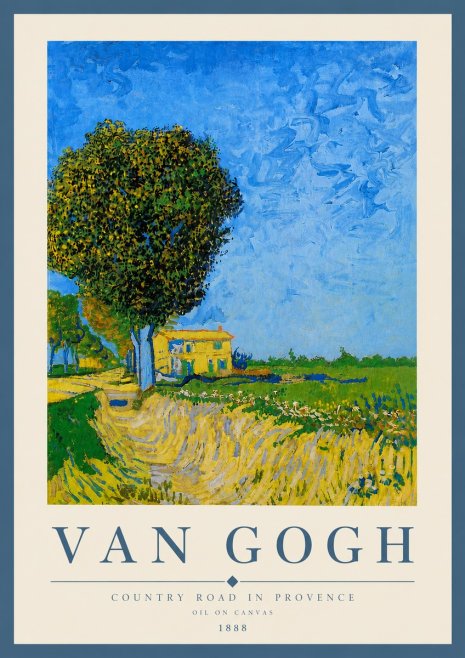 Van Gogh Country Road in Provence II No6 - Póster