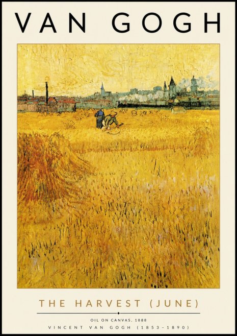 Van Gogh The Harvest (June) No4 - Póster