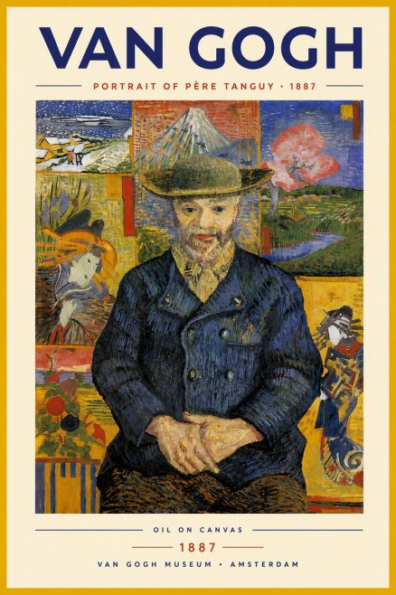 Van Gogh Portrait of Père Tanguy I No5 - Póster