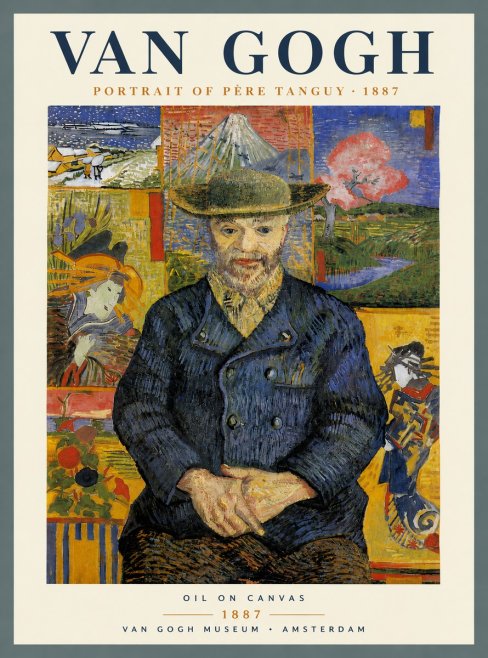Van Gogh Portrait of Père Tanguy I No6 - Póster
