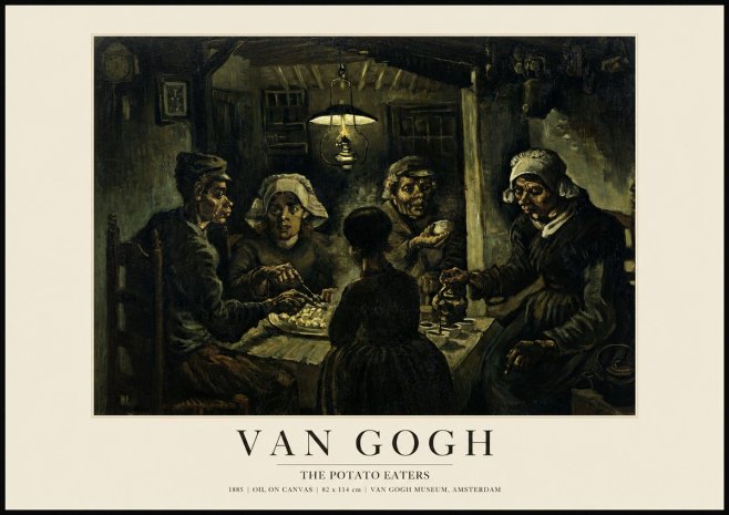 Van Gogh The Potato Eaters II No1 - Póster