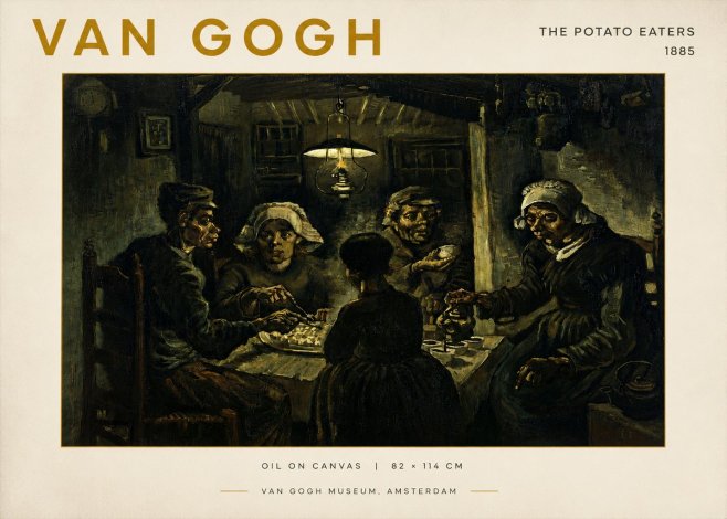 Van Gogh The Potato Eaters II No4 - Póster