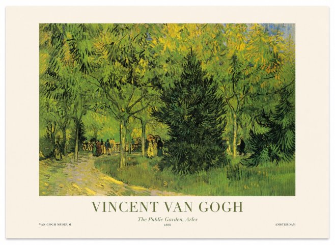Van Gogh The Public Garden, Arles No1 - Póster