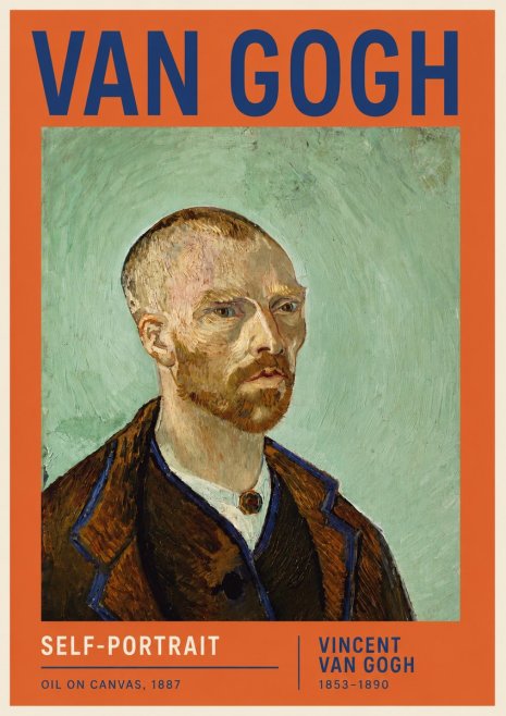 Van Gogh Self-portrait III No6 - Póster