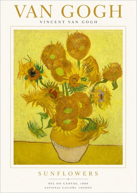 Van Gogh Sunflowers III No1 - Póster