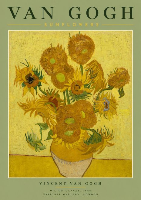 Van Gogh Sunflowers III No2 - Póster