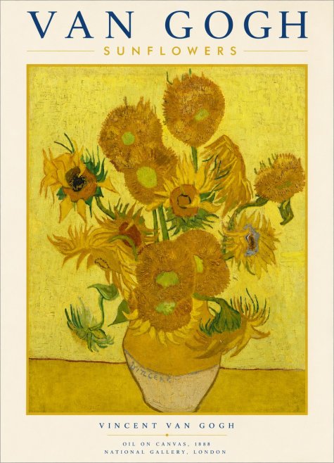 Van Gogh Sunflowers III No3 - Póster