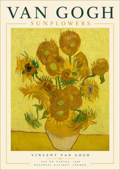 Van Gogh Sunflowers III No5 - Póster
