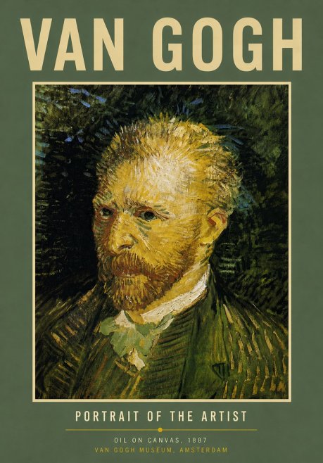 Van Gogh Portrait of the Artist III No5 - Póster