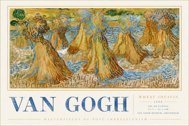 Van Gogh Wheat Sheaves No6 - Póster