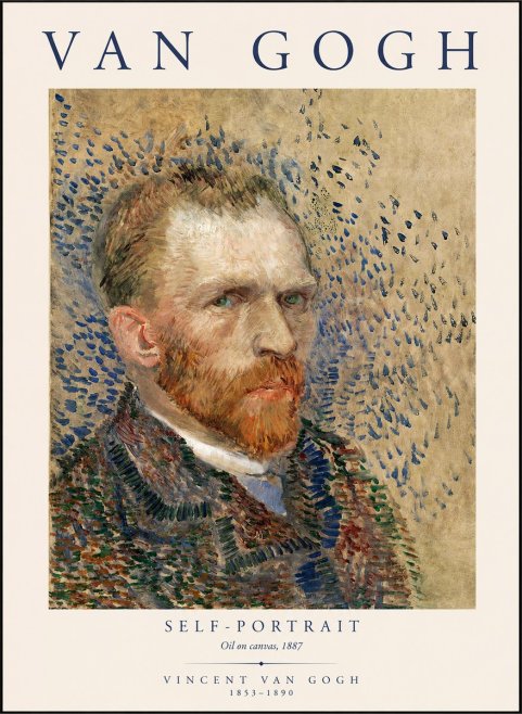 Van Gogh Self-portrait IV No1 - Póster