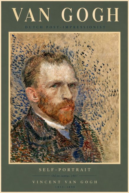 Van Gogh Self-portrait IV No2 - Póster