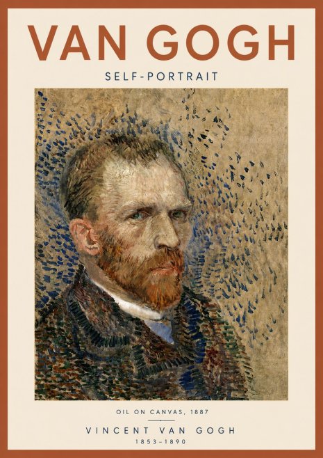 Van Gogh Self-portrait IV No5 - Póster