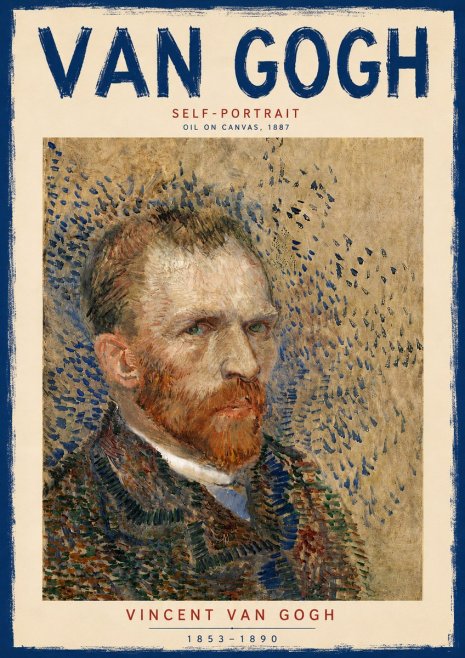 Van Gogh Self-portrait IV No6 - Póster