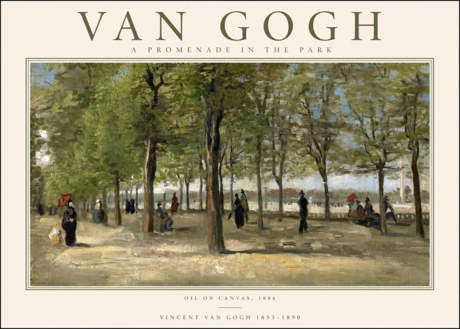 Van Gogh A Promenade in the Park No1 - Póster