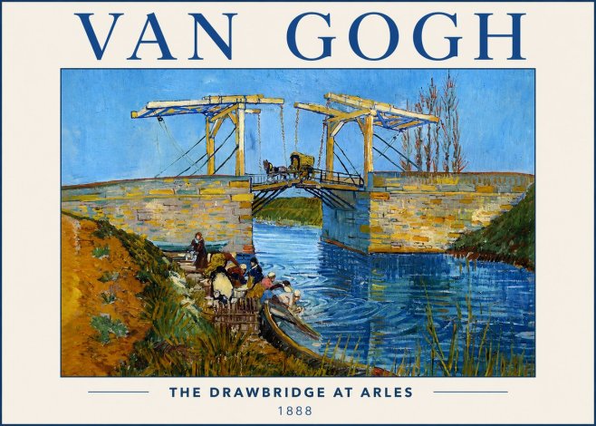 Van Gogh The Drawbridge at Arles I No3 - Póster