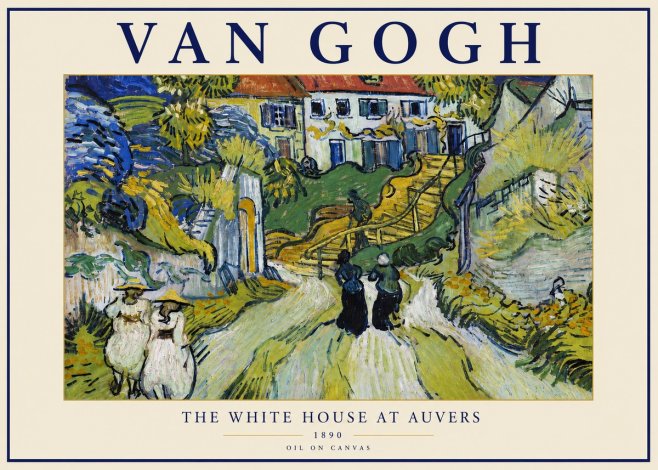 Van Gogh The White House at Auvers No3 - Póster