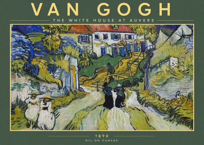 Van Gogh The White House at Auvers No4 - Póster