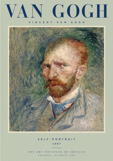 Van Gogh Self-portrait V No2 - Póster