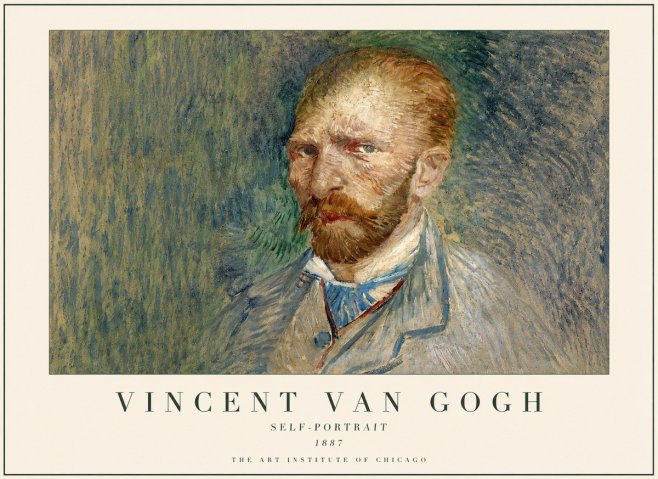 Van Gogh Self-portrait V No3 - Póster