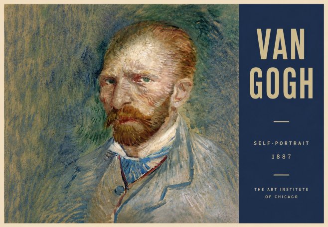 Van Gogh Self-portrait V No6 - Póster