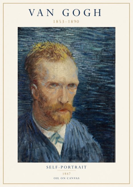 Van Gogh Self-portrait VI No1 - Póster