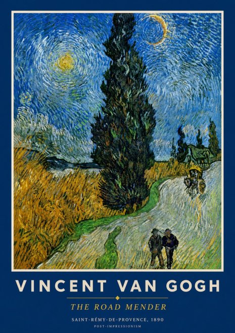 Van Gogh The Road Mender II No3 - Póster