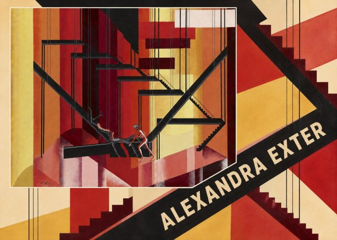 Alexandra Exter Constructivist Stage Design No5 - Póster