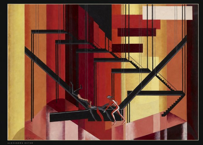 Alexandra Exter Constructivist Stage Design No6 - Póster
