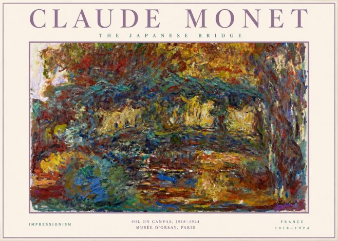 Monet The Japanese Bridge I No3 - Póster