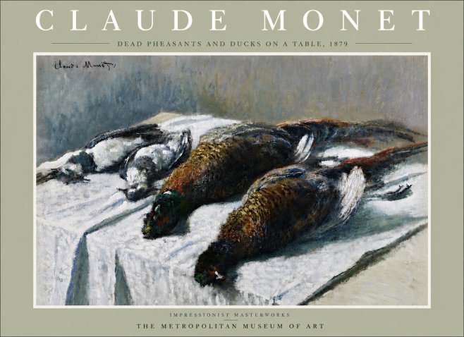 Monet Dead Pheasants and Ducks on a Table No6 - Póster