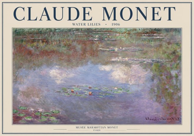 Monet Water Lilies VI No1 - Póster