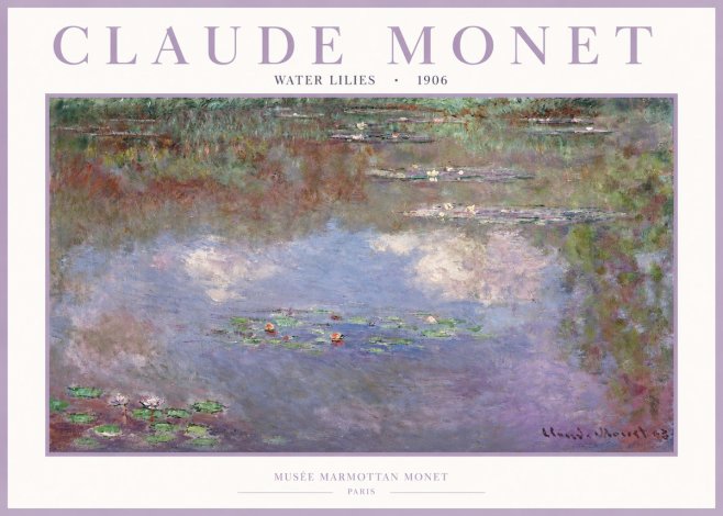 Monet Water Lilies VI No2 - Póster