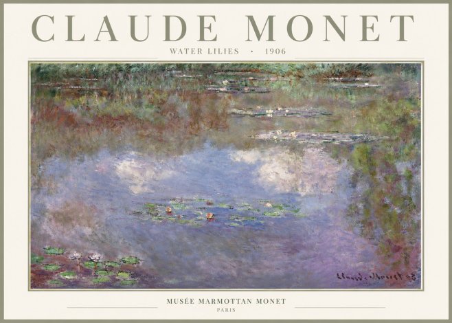 Monet Water Lilies VI No3 - Póster