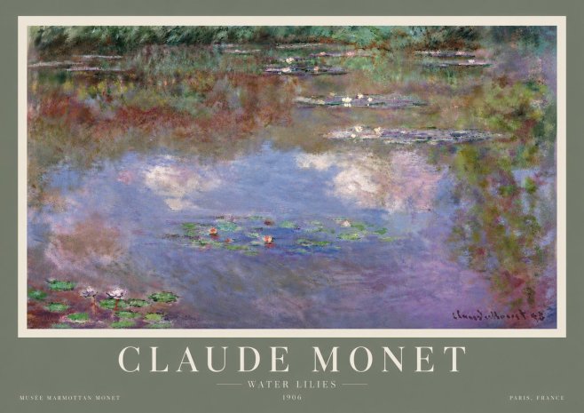 Monet Water Lilies VI No5 - Póster