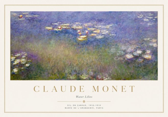 Monet Water Lilies VII No1 - Póster