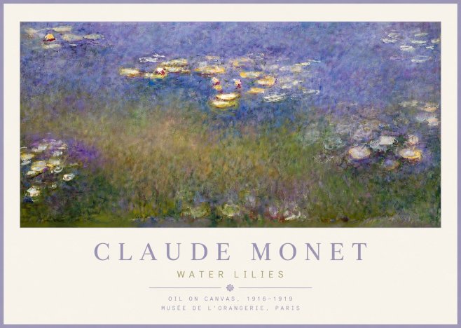 Monet Water Lilies VII No4 - Póster